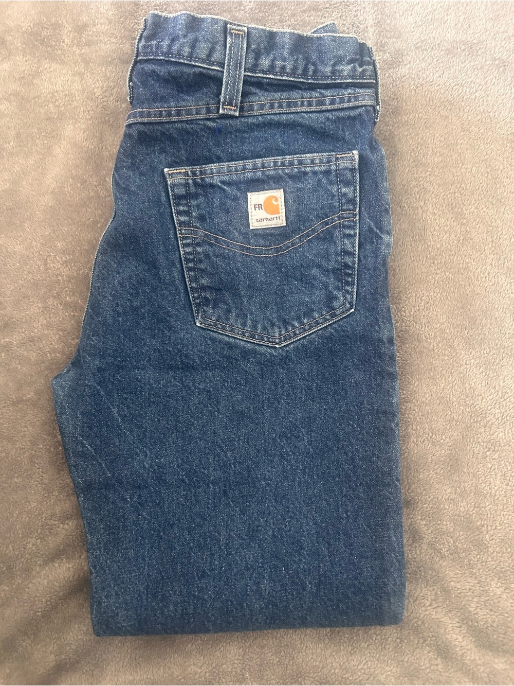 Carhartt Men’s Navy Blue Relaxed Jeans